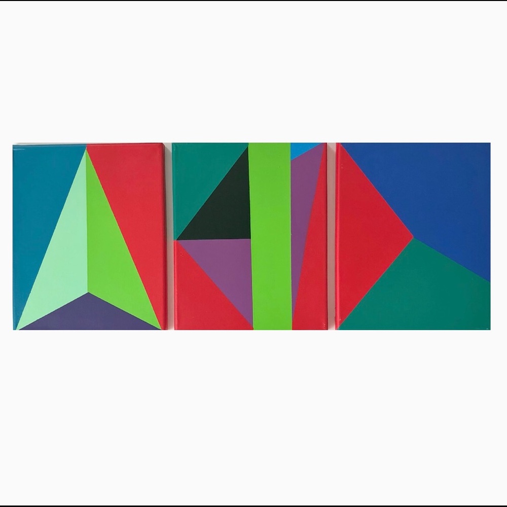 Acrilyc triptych on canvas
